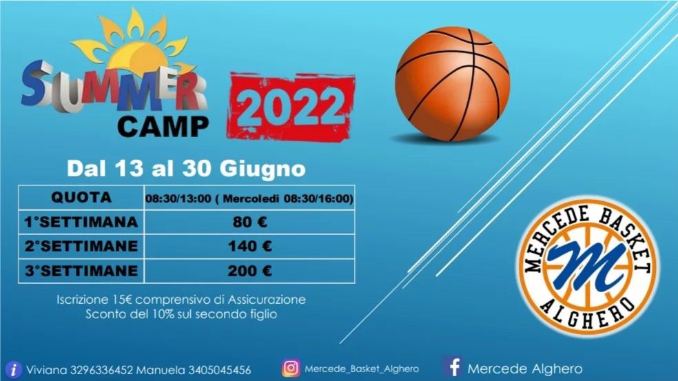 Mercede Alghero Summer Camp 2022