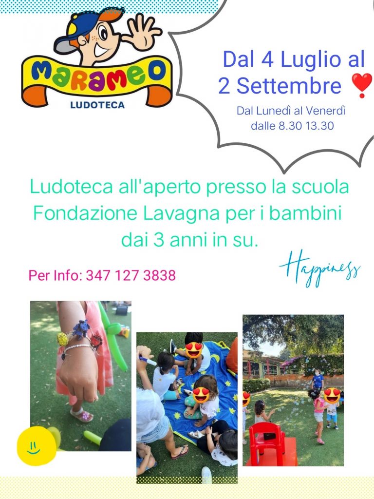 Ludoteca all’aperto con Marameo