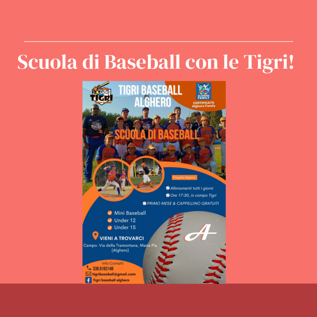 Scuola di Baseball con le Tigri!